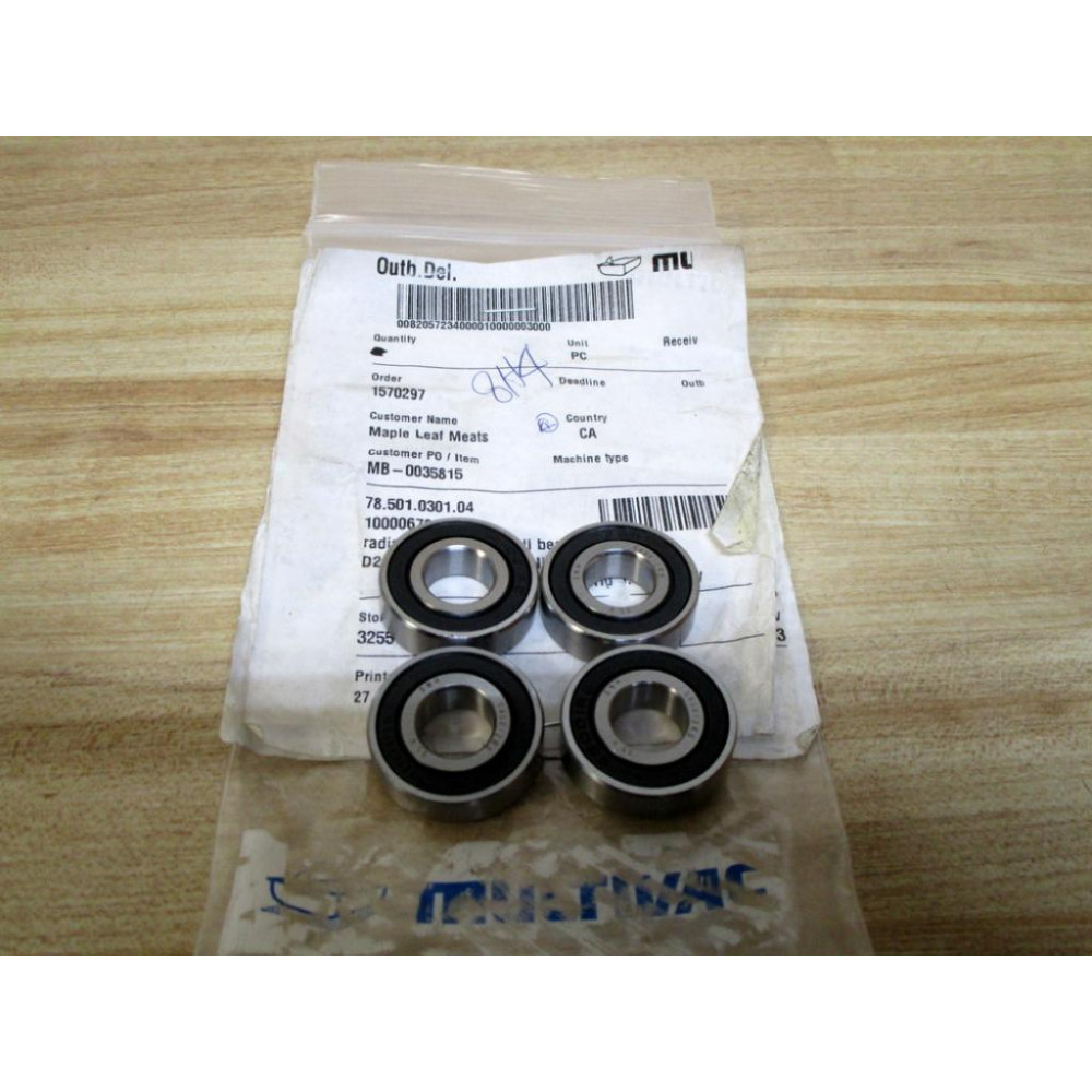 SNH S60012RS Ball Bearing (Pack of 4)