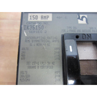 Square D IK36150 Current Limiting Circuit Breaker 150A 3 Pole - Used