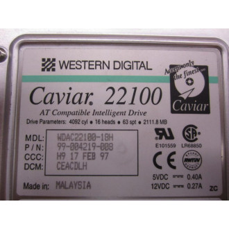 Western Digital WDA22100-18H Hard Drive - Used