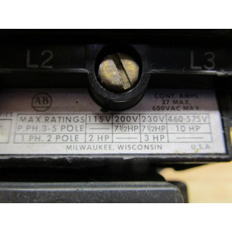 Allen Bradley 509-BOD Starter - Used