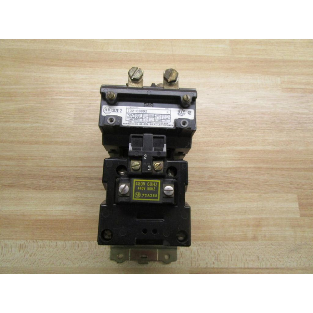 Allen Bradley 702-COB92 Starter 702-C0B92 - Used