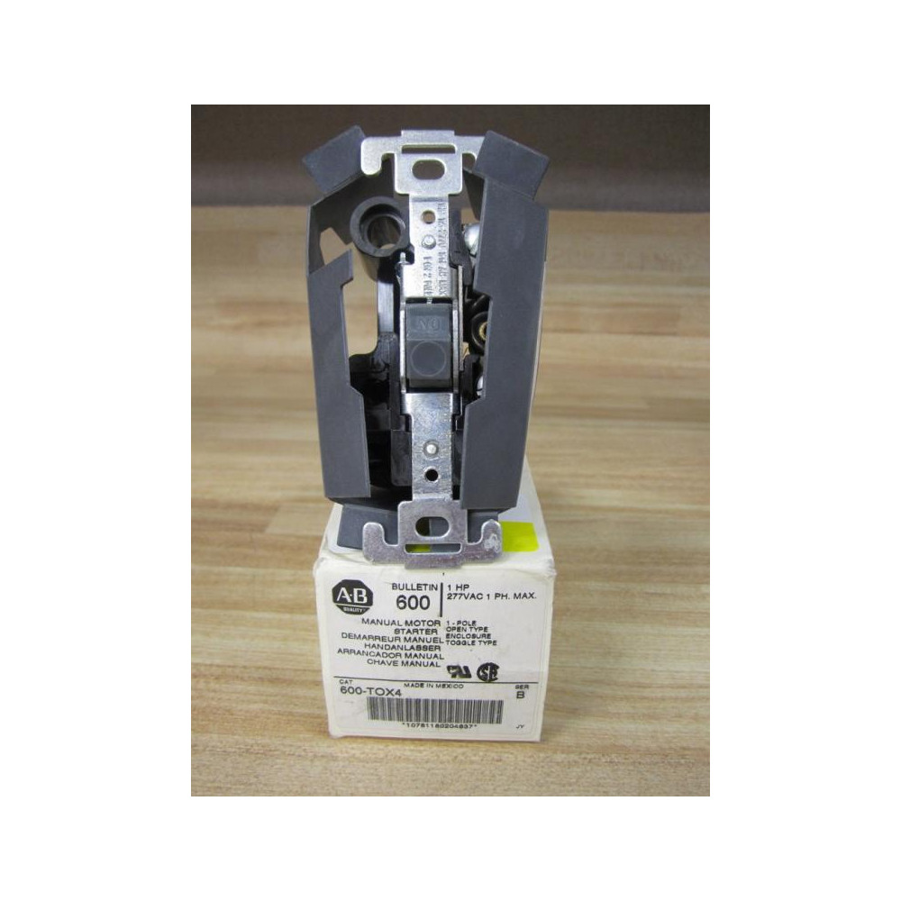 Allen Bradley 600-TOX4 Starter Switch 600T0X4 WO Face Plate