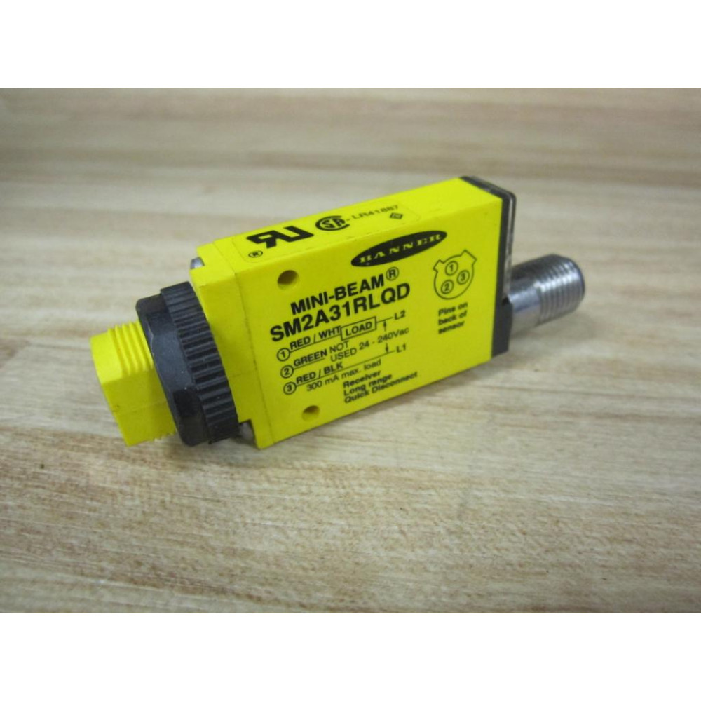 Banner SM2A31RLQD Mini-Beam Sensor Receiver Long Range 26991 - New No Box