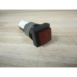 Allen Bradley 800A-C Push Button 800AC Red Rectangle Series B - Used