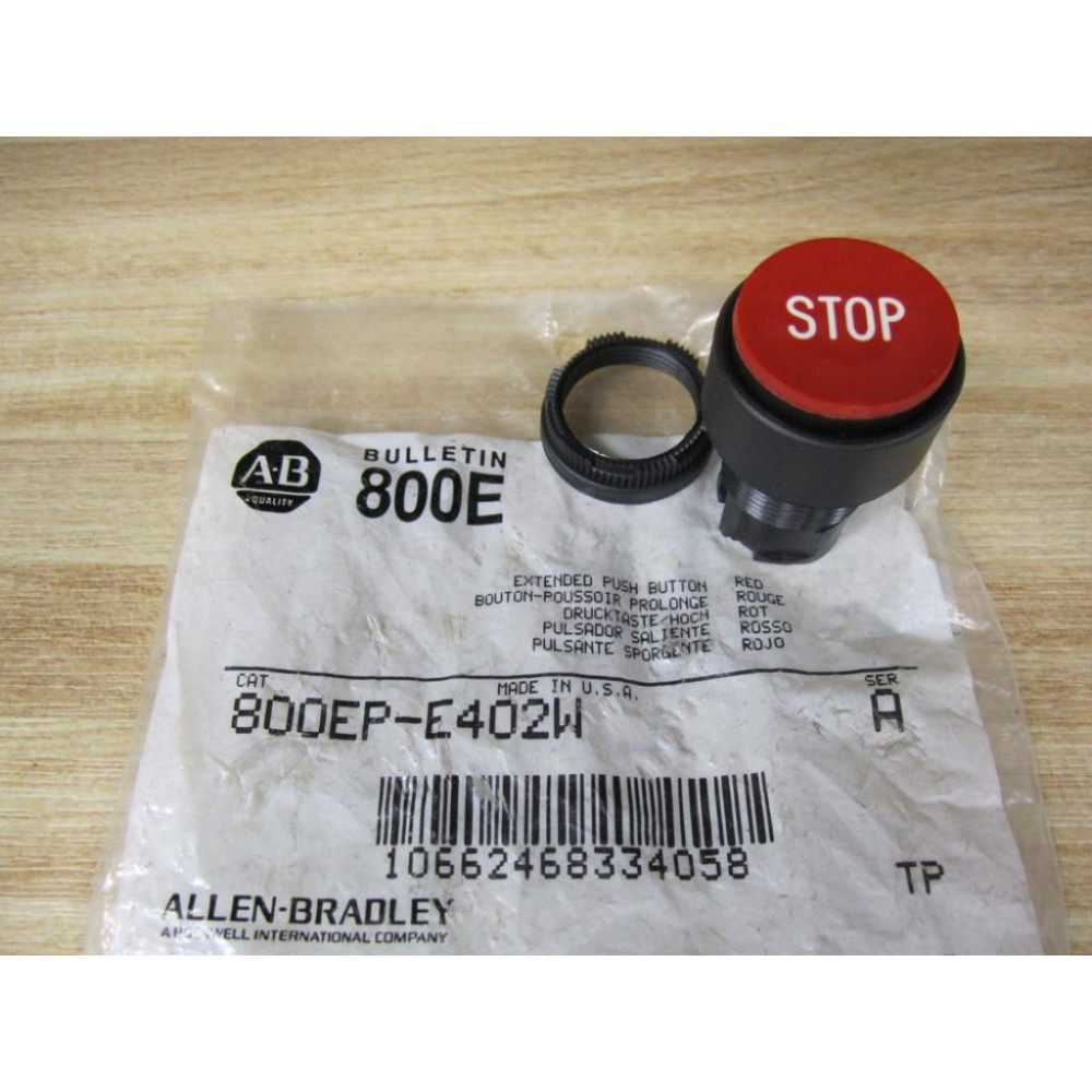 Allen Bradley 800EP-E402W (Stop) Push Button 800EPE402W
