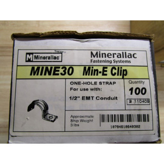 Minerallac MINE30 One Hole Strap (Pack of 100)