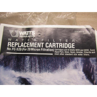 Watts FC-S20 Water Filter Replacement Cartridge (Pack of 2)