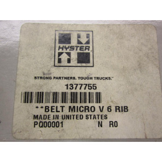 Hyster 1377755 Serpentine Belt Hy-1377755