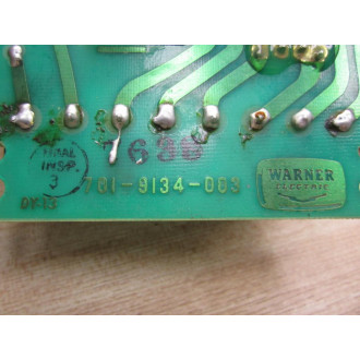 Warner Electric 701-9134-003 Circuit Board 8164-002-XXX - Used