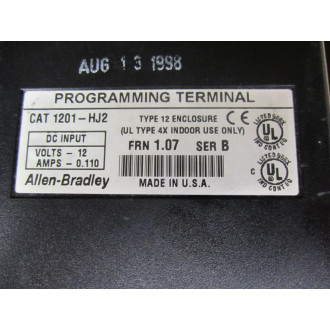 Allen Bradley 1201-HJ2 Terminal 1201HJ2 Cracked - New No Box