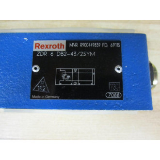 Rexroth Bosch R900449839 Valve ZDR 6 DB2-4325YM - New No Box