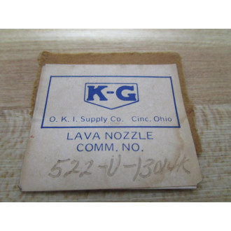 O.K.I. Supply 522-V-13014K Lava Nozzle 716" I.D. (Pack of 7) - New No Box