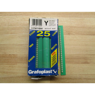 Grafoplast 117MYYBW Label Y (Pack of 25)