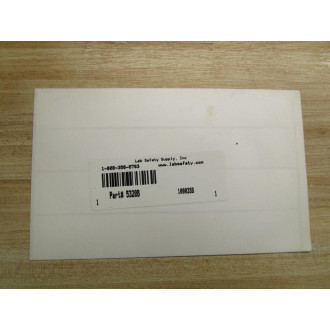 Lab Safety Supply 100028B Cold Water Supply Sign (Pack of 2) - New No Box