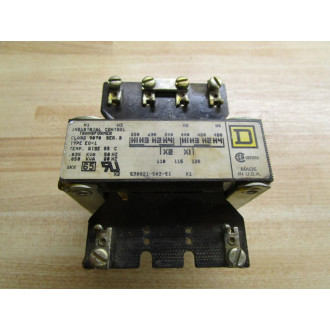 Square D 9070-E0-1 Industrial Control Transformer - Used