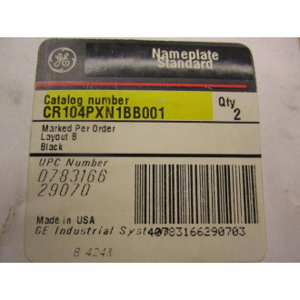 General Electric CR104PXN1BB001 Cycle, Stop (Pack of 2)