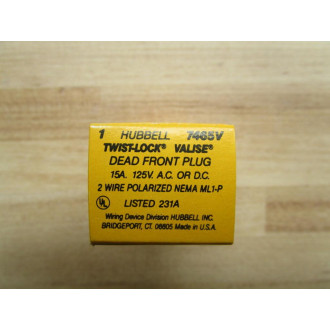 Hubbell 7465V Plug (Pack of 10)