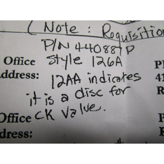 Kennedy Valve 440881P Disc