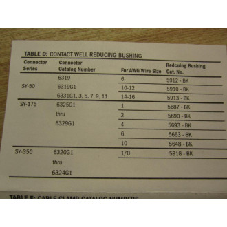 SMH SY-175-600V Terminal Battery Connector SY175600V