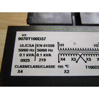 Square D 9070T100D37 Transformer - New No Box