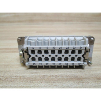 Weidmuller HDC-HE-16 SS Connector HDCHE16SS - Used