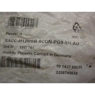 Phoenix Contact SACC-M12MSB-5CON-PG9-SH-AU Connector