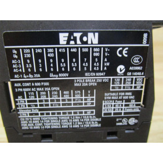 Eaton XTCE009B10A Cutler Hammer Contactor
