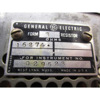 General Electric 16274 Resistor 029523 - Used