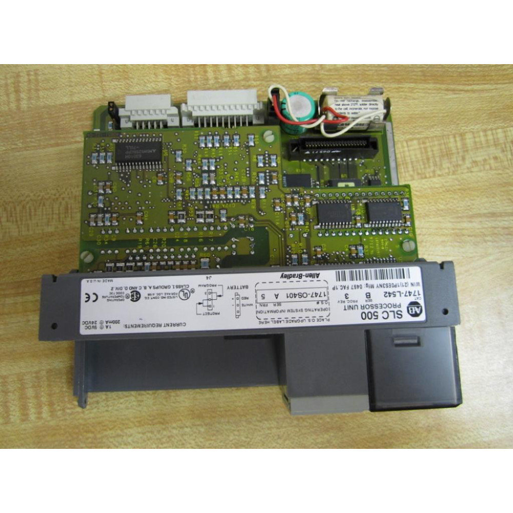 Allen Bradley 1747-L542 SLC 504 CPU 1747L542 No Door No Key Serial 1P0ES3NY - Used