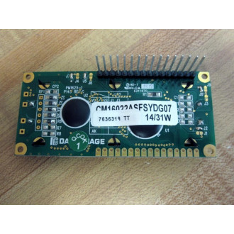 Data Image CM16022ASFSYDG07 LCD Display Card PM1625-1 - Used