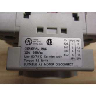 Allen Bradley 194E-A32-1753 Load Switch 194EA321753 - New No Box