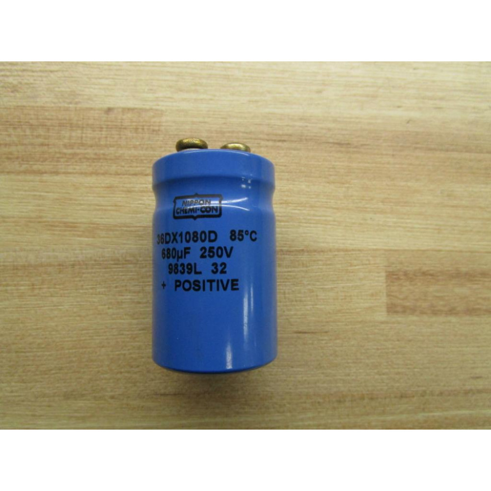 Nippon Chemi-Con 36DX1080D Capacitor 680µF UF 250V - Used