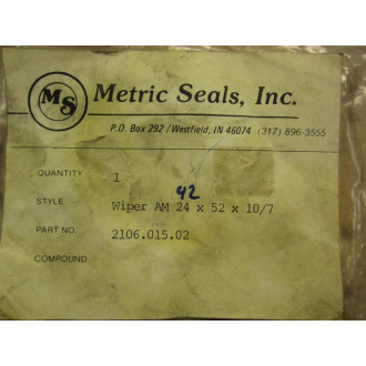 Metric Seals 2106.015.02 Oil Seal With Wiper