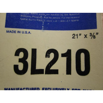 Napa 3L210 Fractional Belt