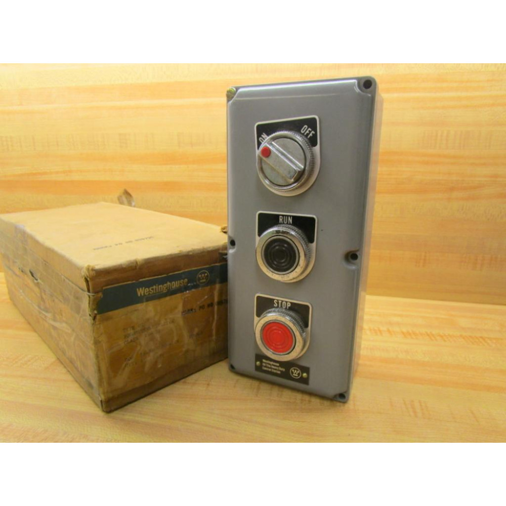 Westinghouse OT 15-022 Pushbutton Station 0T 15-022 OnOffRun& Stop Buttons