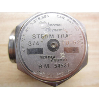 Thermo-Dynamic TD-52-34 Steam Trap Spirax Sarco 34" TD52 - New No Box