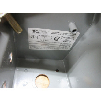 Saginaw Control & Engineering SCE-1PBA SCE Push Button Enclosure - Used