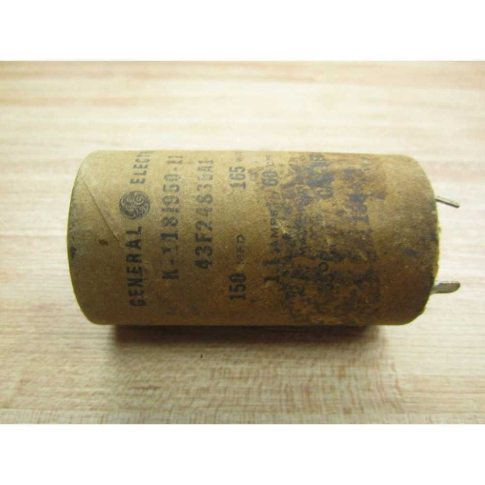 General Electric K-1181950-11 Capacitor 150MFD 165 W VDC - Used