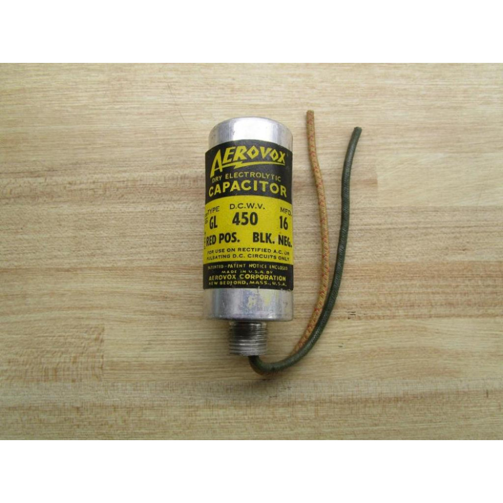Aerovox GL MFD 16 Capacitor - New No Box