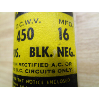 Aerovox GL MFD 16 Capacitor - New No Box