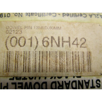 Holo-Krome 02123 Dowel Pin 12MM X 80MM (Pack of 20)