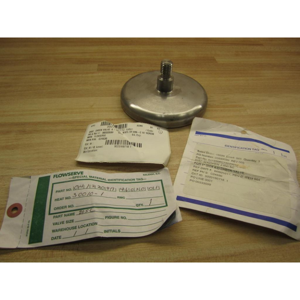 Flowserve 04122089 Disk Check Valve - New No Box