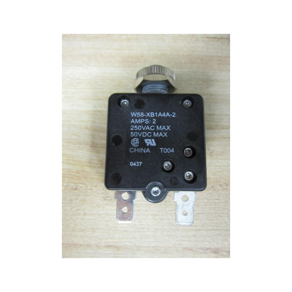 Tyco W58-XB1A4A-2 Circuit Breaker 2 Amp W58XB1A4A2 (Pack of 3) - New No Box