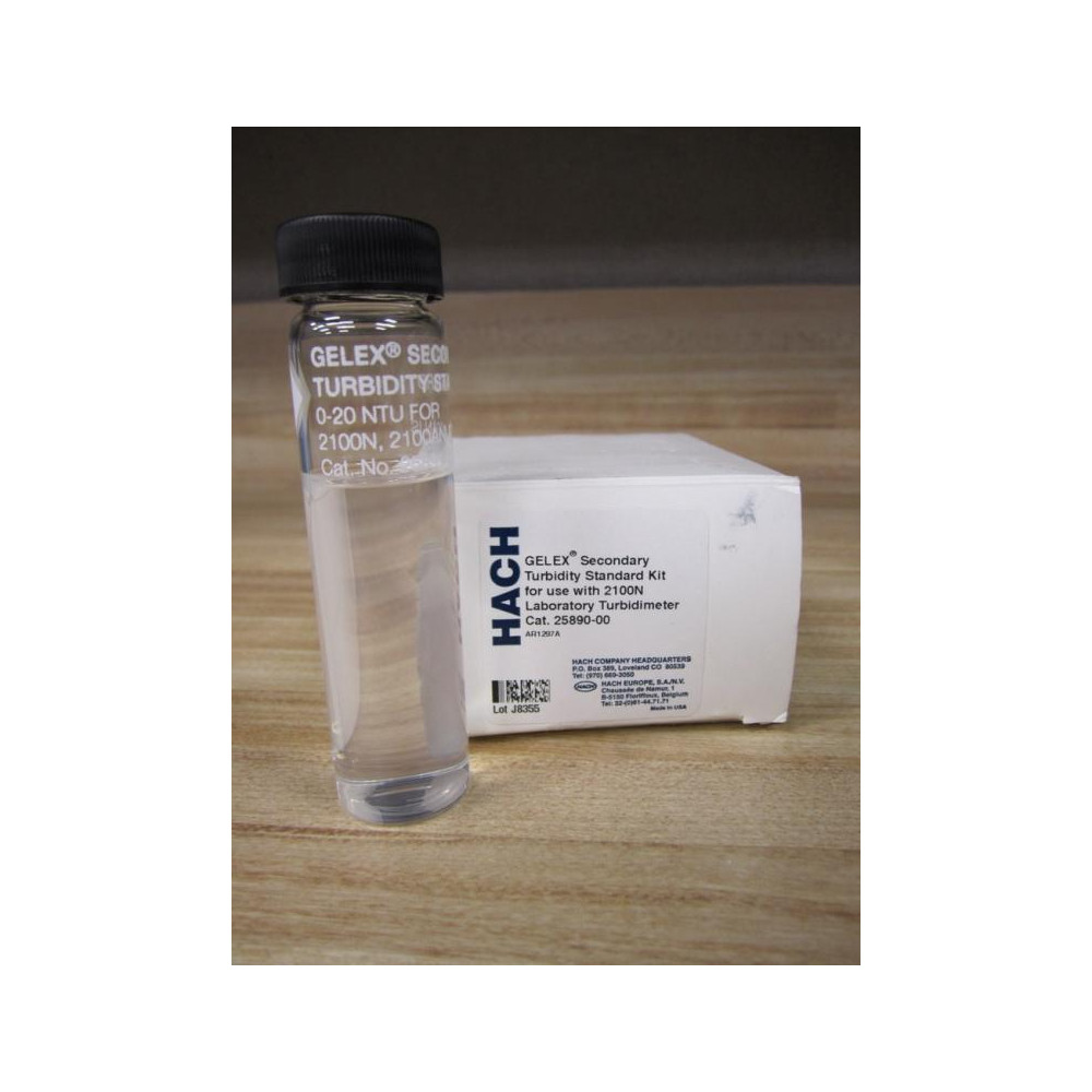 Hach 25890-00 Gelex Secondary Turbidity Standard Kit 2589000 (Pack of 6)