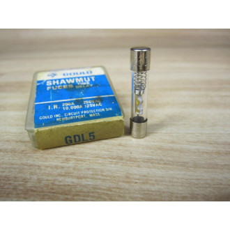 GouldShawmut GDL5 Time Delay Glass Tube Fuse (Pack of 5)