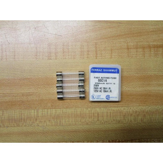 Gould Shawmut Ferraz Mersen GGC14 Fuse Cross Ref 5LAW3 Fine Wire (Pack of 10)