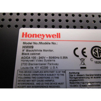 Honeywell HMM9 Screen Not Working - Parts Only