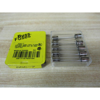Bussmann AGC-7 Buss Fuse AGC7 250V (Pack of 10)