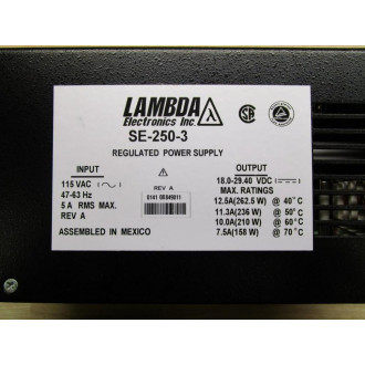 Lambda SE-250-3 Regulated Power Supply