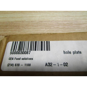 Slagel A32-1-02 Hole Plate WK-250-2.5-CO-ST-AHP